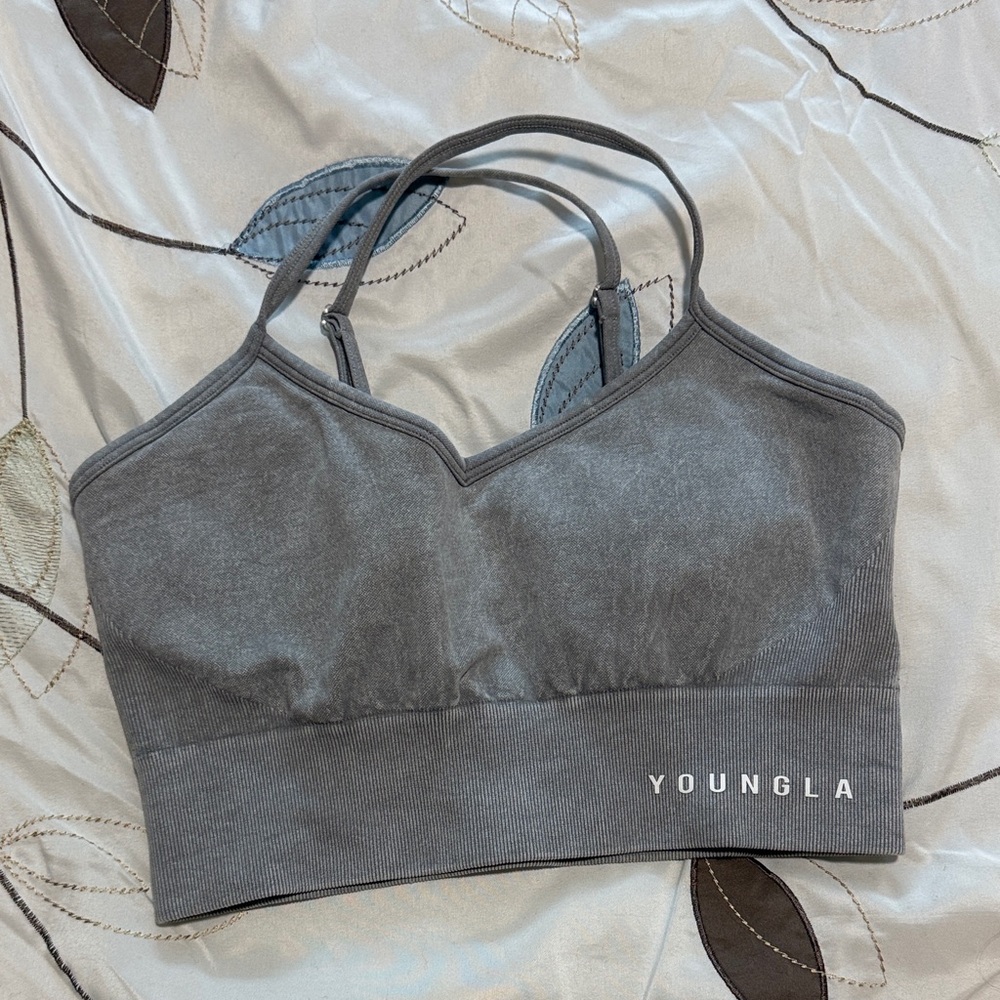 YoungLA Grey Sports Bra